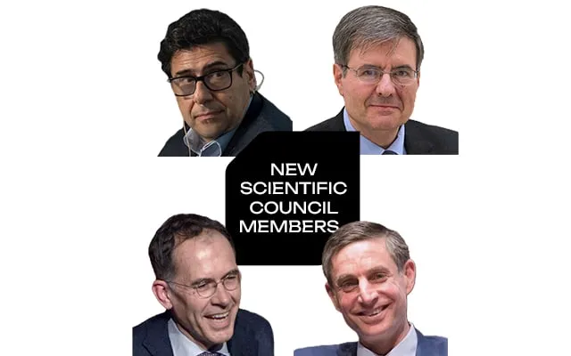 portraits of new BSE Scientific Council Members Philippe Aghion, Manuel Arellano, Michael Greenstone, and Guido Imbens