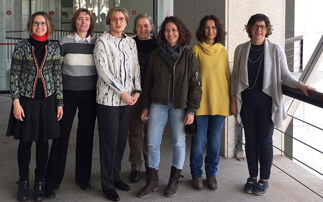 group of female researchers