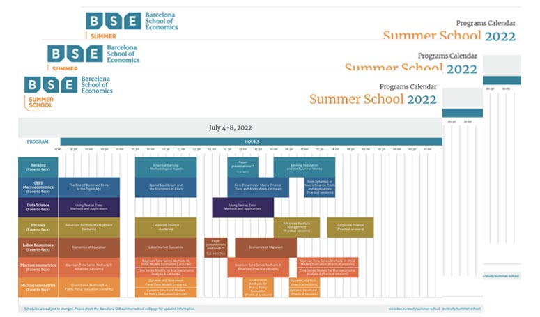 Summer 2022 Academic Calendar Summer School Calendar 2022 | Barcelona School Of Economics