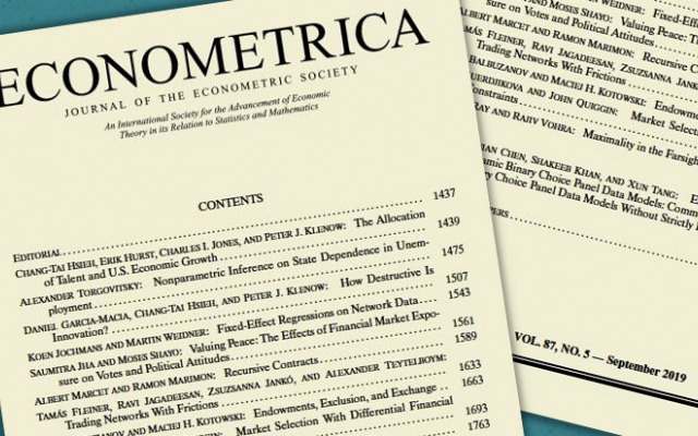 Econometrica journal cover