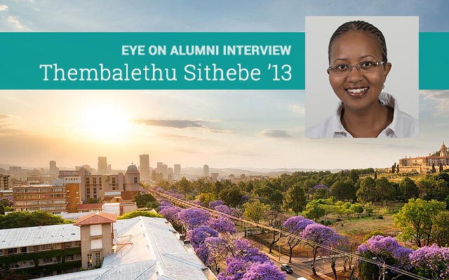 Thembalethu Sithebe '13 Eye on Alumni Interview