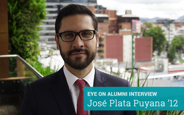José Plata Puyana '12 portrait