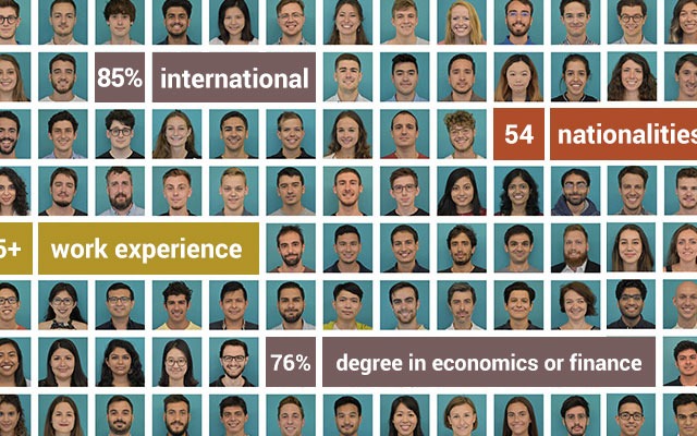 Faces of the Master's students