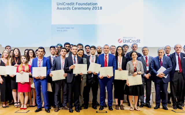 Unicredit scholarship for BSE 2018 Award ceremony for Unicredit scholarships 2018