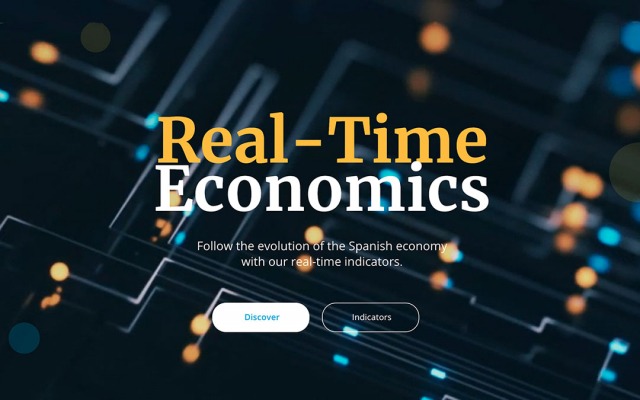 Screenshot from Real-Time Economics portal