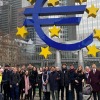 students in front of ECB