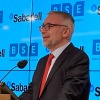 Fabrizio Zilibotti delivers 42nd Barcelona School of Economics lecture at Banc Sabadell Fabrizio Zilibotti speaking during the lecture