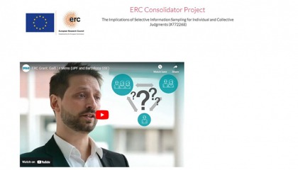 Gael Le Mens ERC Consolidator Project 